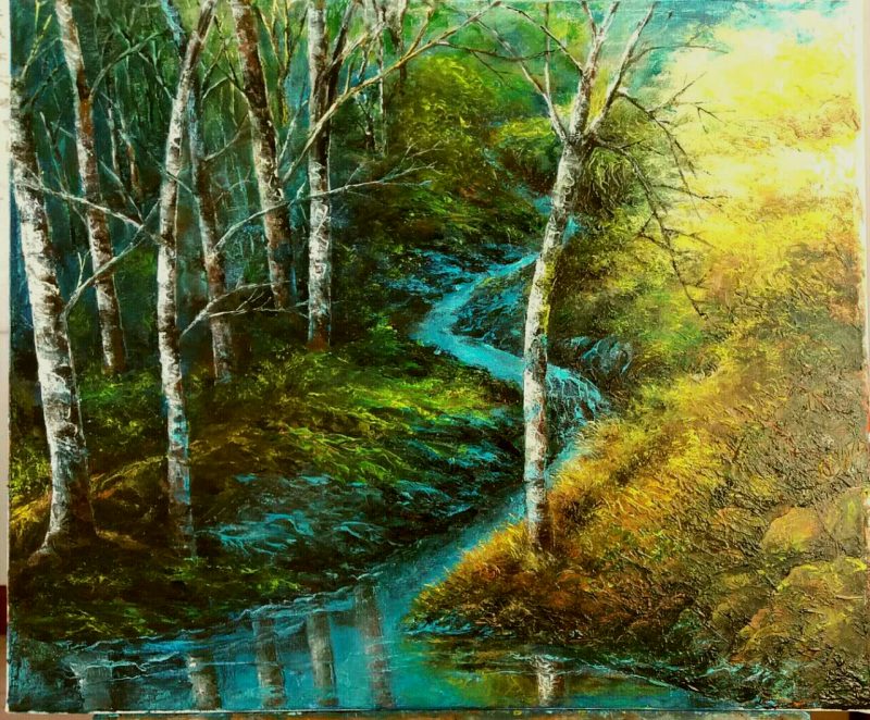 写生油画【60x50】-（由张书芬收藏） | 王震文书画作品-个人书画作品